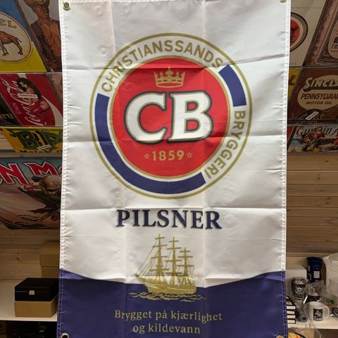 CB Pilsner Dekor Flagg For Innvendig Bruk 60X90 cm. Bar, Dekor, Man Cave