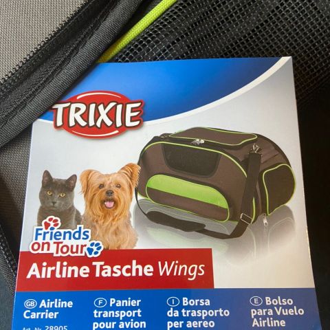 Hundetransportveske fly, tog, etc