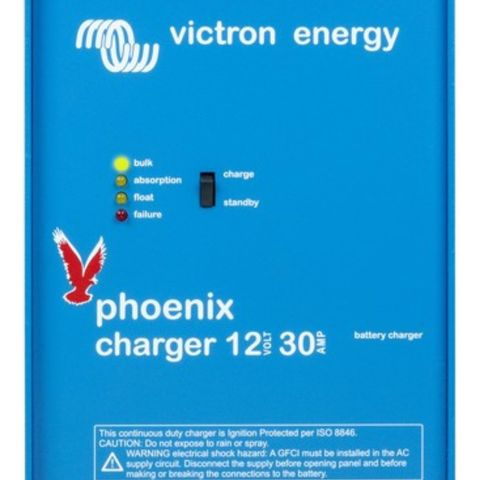 Batterilader 30A, Victron Phoenix Charger 12/30 (2+1)