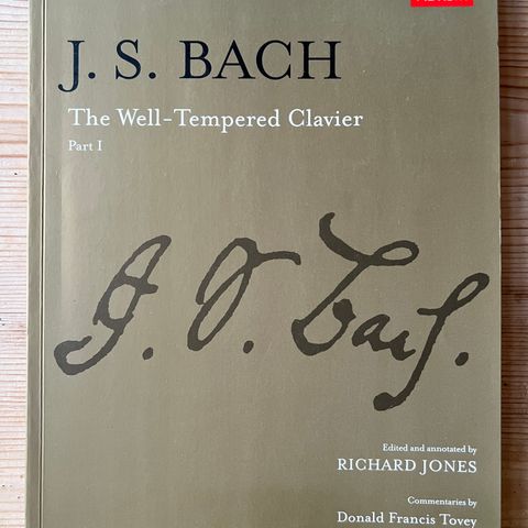 J. S. Bach The Well-Tempered Clavier part 1 - Noter for piano