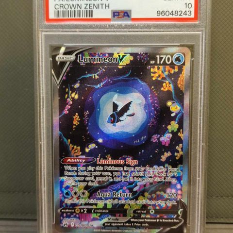 Lumineon V #GG39 - Pokemon Crown Zenith PSA 10