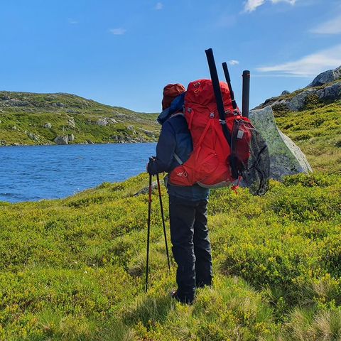 Osprey Ariel plus 85 dame M/L Carnelian red tursekk fjellsekk