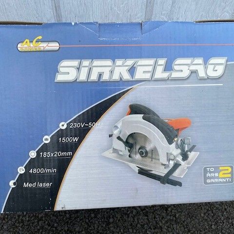 Håndholdt sirkelsag 1500 W