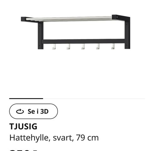 Ikea Tjusig hattehyller