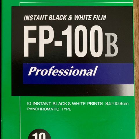 FujiFilm FP-100b instant black & white