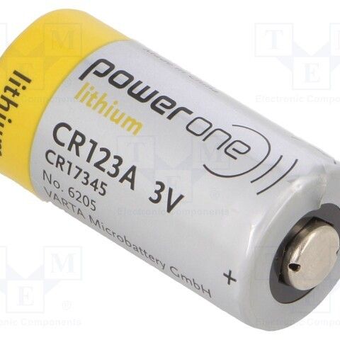 CR123A 3V powerone lithiumbatterier - 400stk