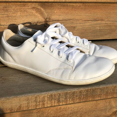 Barfot Sneakers - Be Lenka Prime 2.0 - Hvitt skinn - 41