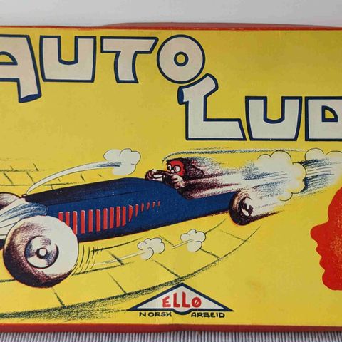 Gammelt Spill AUTO LUDO fra 1940 tallet