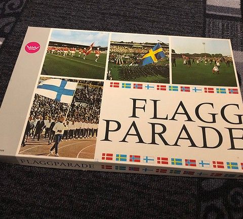 FLAGG PARADE - brettspillet fra DAMM 1970-tallet