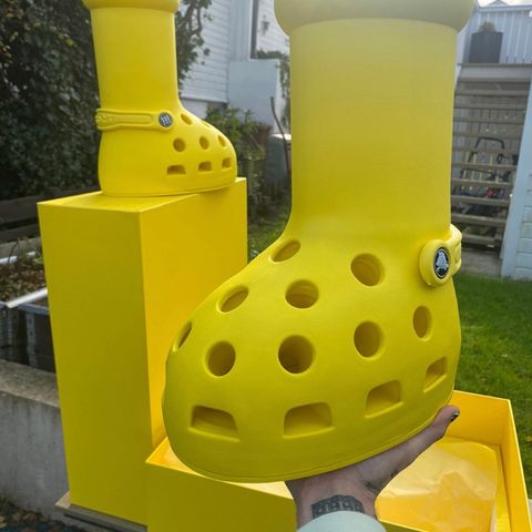 Big yellow crocs (MSCHF)