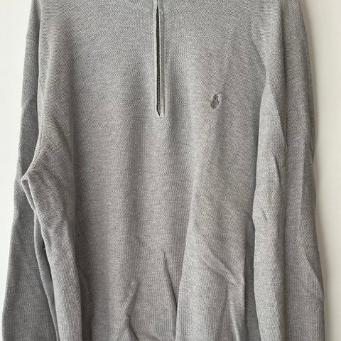 Meget pen gra halfzip fra Polo Ralph Lauren i str. 2XL