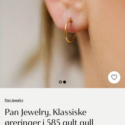 Pan Øreringer Gull 585