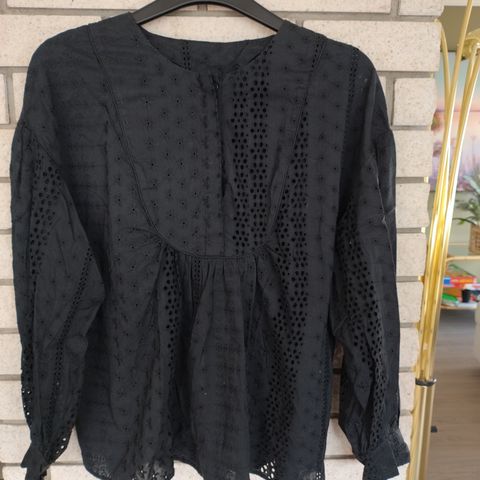 Engelsk blonde bluse - 100 % bomull