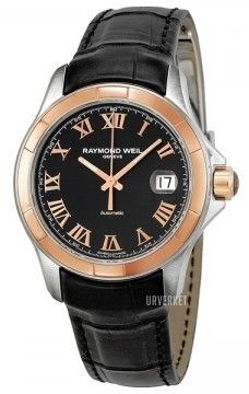 Raymond Weil Parsifal Sort/Lær Ø39 mm