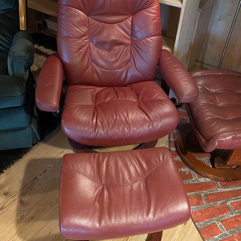 Stressless® Bliss(M) lenestoler m/krakk fra Ekornes lenestol i skinn