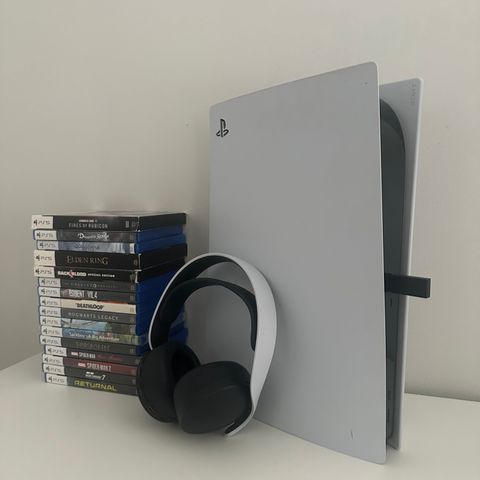 Playstation 5 med 16 spill med 1TB M.2 Gen4 oppgradering