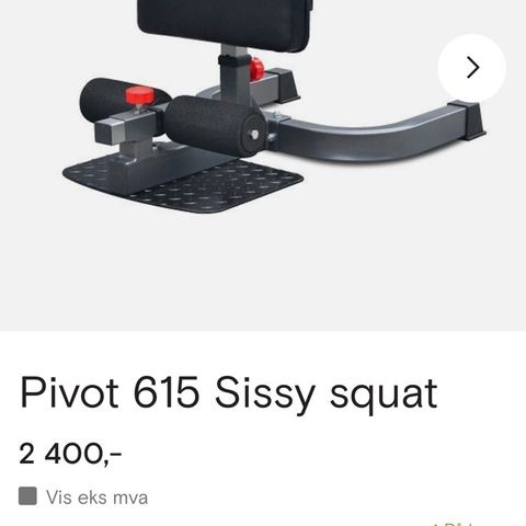 Sissy squat-curlstang 50mm-5kg-10kg-15kg vektskiver 50mm