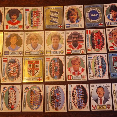 Panini Football 1982, 28 klistremerker