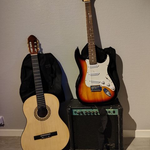 Elgitar + kassegitar