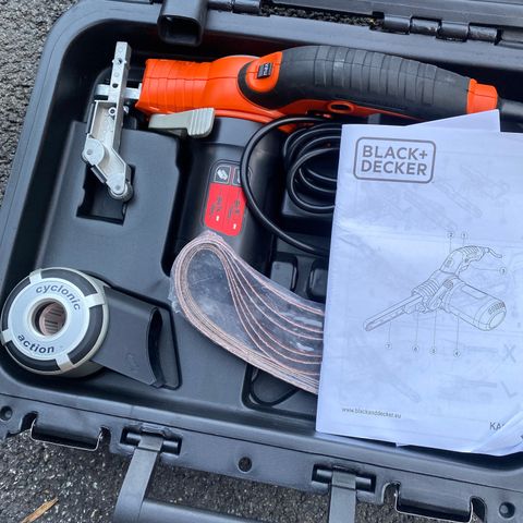 Black & Decker mini båndsliper ubrukt