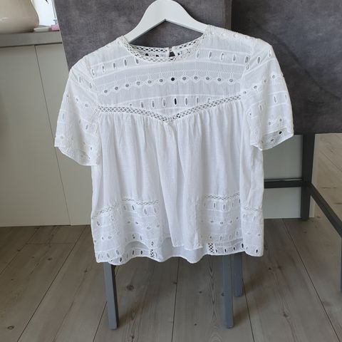 Hvit bluse fra Zara str M