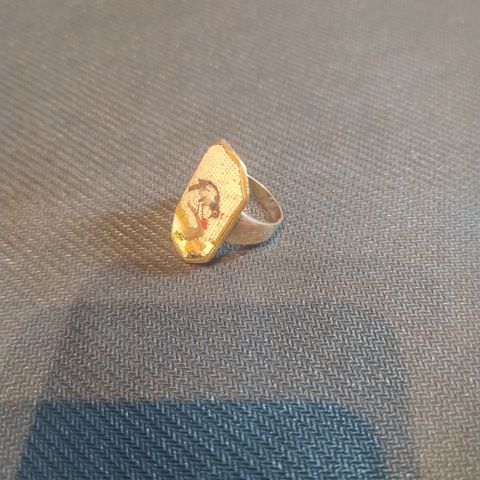 14 Karat Gull Mosaikk Ring str 58.5