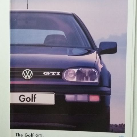 VW GOLF GTI -brosjyre