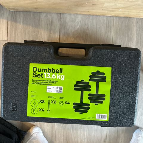 Vekter / dumbell set 13,6 kilo.