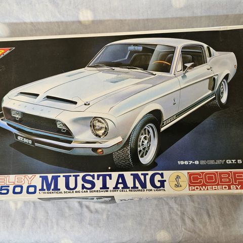 #91, 1968 Shelby GT500 plastbyggesett 1/16 skala