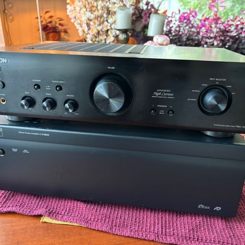 NAD C275BEE & Denon PMA-720AE amplifiers