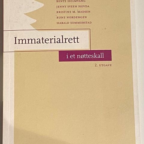 Immaterialrett i et nøtteskall