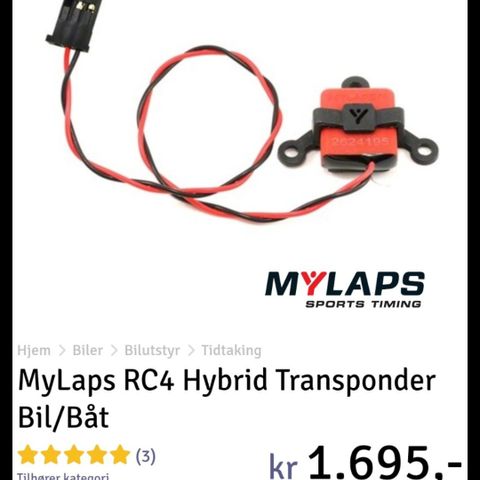 2 Mylaps transpondere