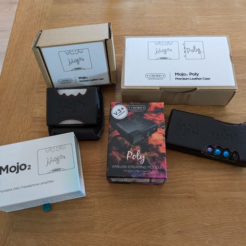 Chord Mojo 2 + Poly hodetelefonforsterker selges samlet