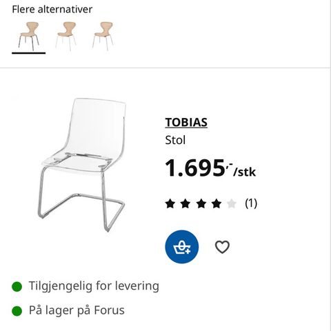 Ikea Tobias spisestoler