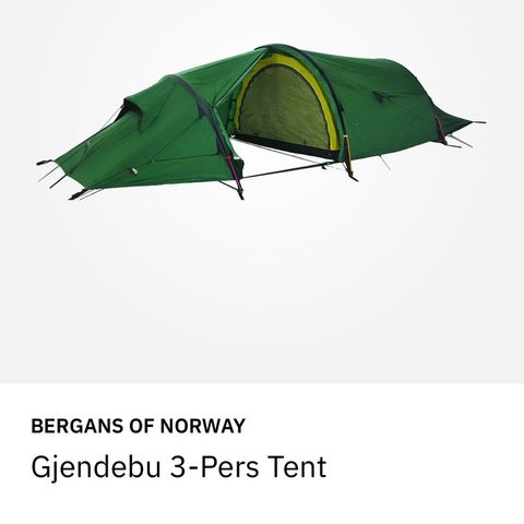 Bergans 3manns telt