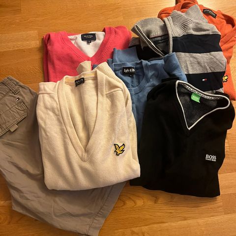 Genser, shorts herre str. L - Hugo Boss, Lyle & Scott, Tommy Hilfiger, Jean Paul