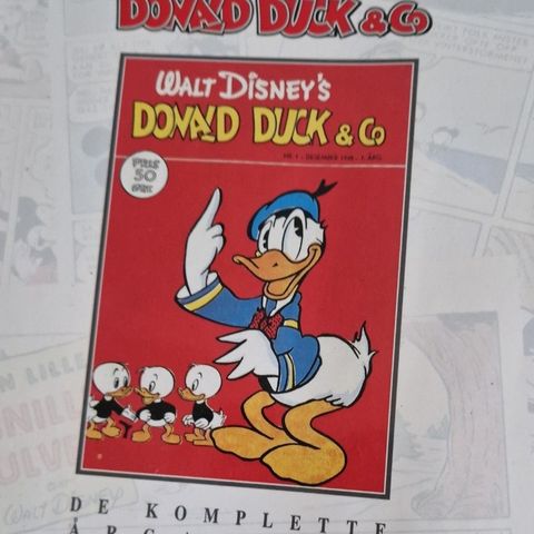 8 bøker. Donald Duck. De komplette årgangene.