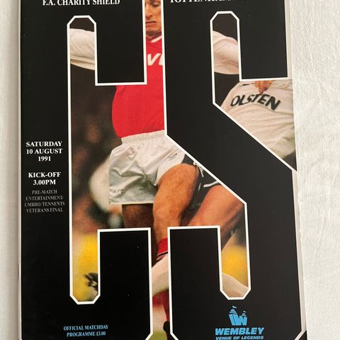 Program Arsenal - Tottenham Charity Shield 1991