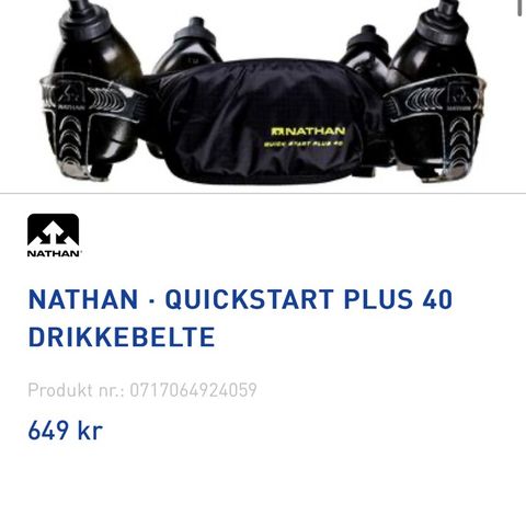 Nathan - QUICKSTART PLUS 40 DRIKKEBELTE