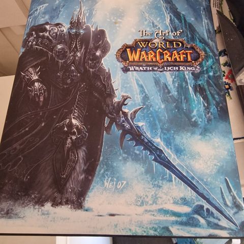 WoW Wrath of the Lich King artbook selges