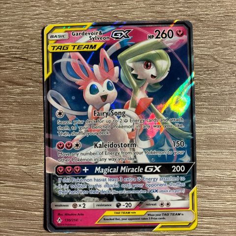 Gardevoir & Sylveon GX #130 Pokemon Unbroken Bonds