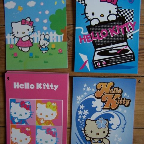 Hello Kitty ,  PetShop og Curious George Gratulasjonskort 2007