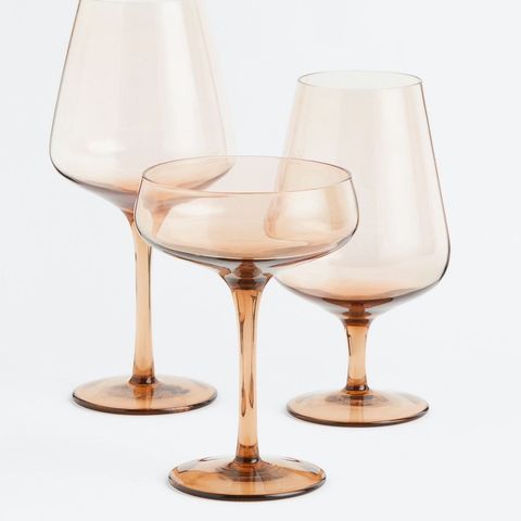 ØNSKES KJØPT vinglass, ølglass, vannglass og champagne fra H&M home brune