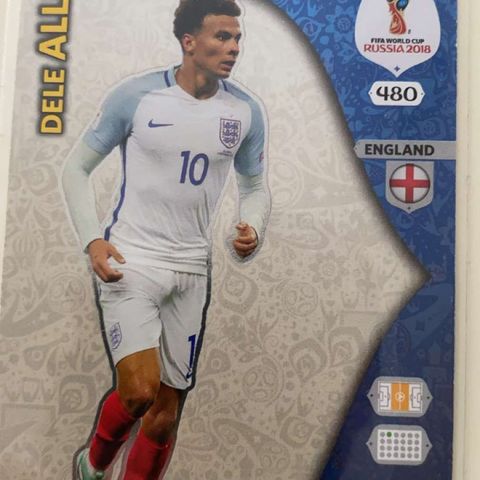 Dele alli world cup star fotballkort