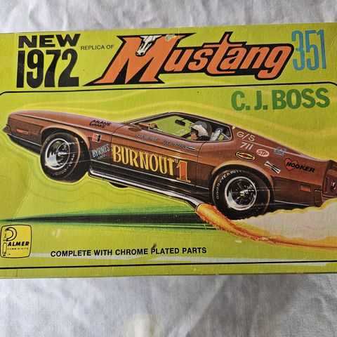 #14, '72 Mustang Cobra Jet Boss 351 plastbyggesett