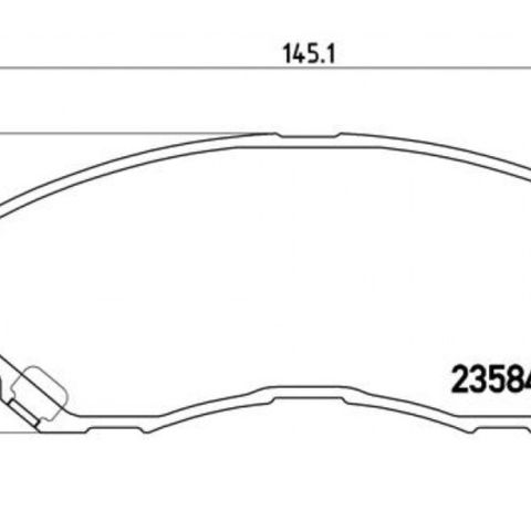 Brembo bremseklosser Mitsubishi: P 54 030