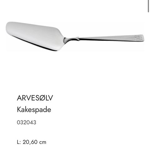 Kakespade Arvesølv