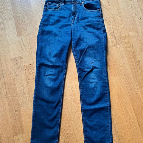 Levi’s 724 High Rise Straight W28 L30, mørk blå