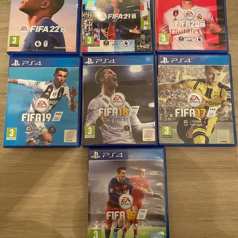 PS4 spill (fifa 16-22)