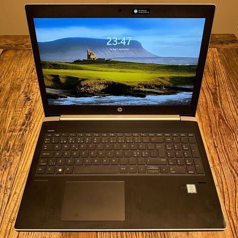 Kraftig HP Probook I5, 8 Gb minne, 256 Gb M.2 NVMe